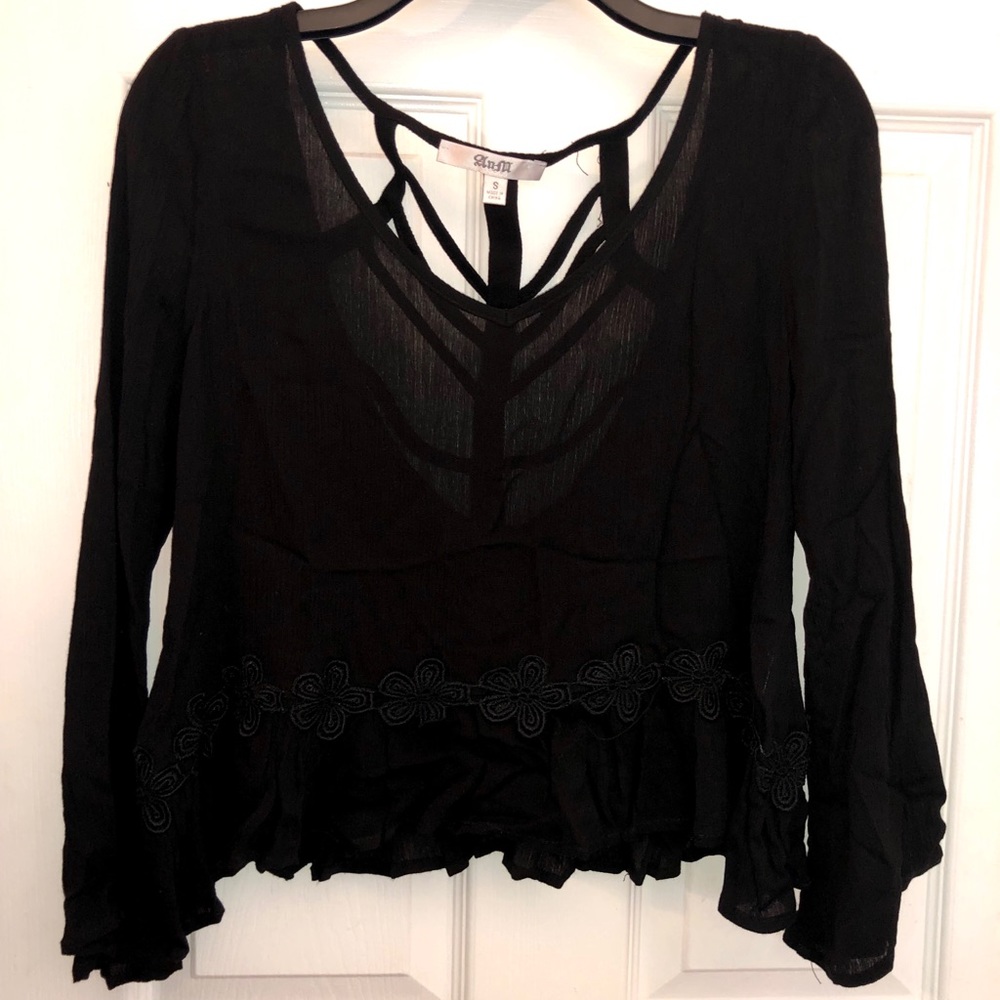 Sheer Black Blouse